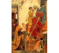 IPLUPJDY Vintage Poster Wall Prints Painting on Canvas Fmbrown Elias and the Widows Son by Madox Brown Picture Art Prints for Wall Decor 60x90cm