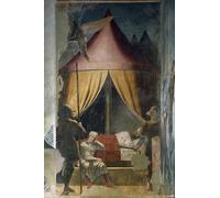 IPLUPJDY Vintage Poster Wall Prints Painting on Canvas History of the True Cross Constantine's Dream by Piero Della Francesca Picture Art Prints for Wall Decor 60x90cm