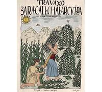 IPLUPJDY Vintage Poster Wall Prints Painting on Canvas Inca Empire Inca Peasants Working in the Fields in Mayink by Felipe Huaman Poma De Ayala Picture Art Prints for Wall Decor 60x90cm