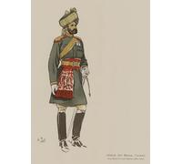 IPLUPJDY Vintage Poster Wall Prints Painting on Canvas Officer Th Bengal Cavalry by John Charlton Picture Art Prints for Wall Decor 60x90cm