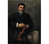 IPLUPJDY Vintage Poster Wall Prints Painting on Canvas Pathfinders Sir Arthur Sullivan by John Everett Millais Picture Art Prints for Wall Decor 60x90cm