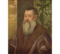 IPLUPJDY Vintage Poster Wall Prints Painting on Canvas Portrait of a Venetian Senator by Jacopo Robusti Tintoretto Picture Art Prints for Wall Decor 60x90cm