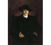 IPLUPJDY Vintage Poster Wall Prints Painting on Canvas Portrait of otto Von Bismarck by Seraph Von Lenbach Picture Art Prints for Wall Decor 60x90cm