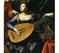 IPLUPJDY Vintage Poster Wall Prints Painting on Canvas Saint Cecilia and the Angel Detail of by Carlo Saraceni Picture Art Prints for Wall Decor 60x90cm