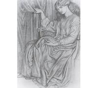 IPLUPJDY Vintage Poster Wall Prints Painting on Canvas Silence by Dante Gabriel Rossetti Picture Art Prints for Wall Decor 60x90cm