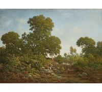 IPLUPJDY Vintage Poster Wall Prints Painting on Canvas Springtime by Theodore Rousseau Picture Art Prints for Wall Decor 60x90cm