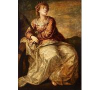 IPLUPJDY Vintage Poster Wall Prints Painting on Canvas St Catherine by Paolo Veronese Picture Art Prints for Wall Decor 60x90cm
