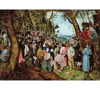 IPLUPJDY Vintage Poster Wall Prints Painting on Canvas St.john the Baptist Preaching in the Wilderness by Pieter Brueghel the Younger Picture Art Prints for Wall Decor 60x90cm