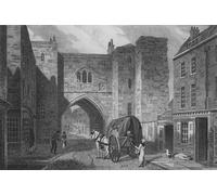 IPLUPJDY Vintage Poster Wall Prints Painting on Canvas St John's Gate Clerkenwell by Preston Neale Picture Art Prints for Wall Decor 60x90cm