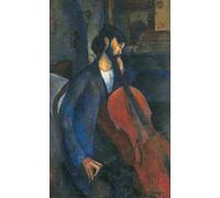 IPLUPJDY Vintage Poster Wall Prints Painting on Canvas the Cellist by Amedeo Modigliani Picture Art Prints for Wall Decor 60x90cm