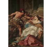 IPLUPJDY Vintage Poster Wall Prints Painting on Canvas the Death of Harmonia by Jean Baptiste Marie Pierre Picture Art Prints for Wall Decor 60x90cm