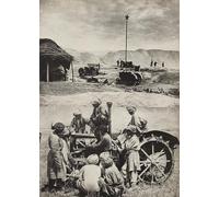 IPLUPJDY Vintage Poster Wall Prints Painting on Canvas the First Tractor Illustration by Eliezer Markowich Lissitzky Picture Art Prints for Wall Decor 60x90cm