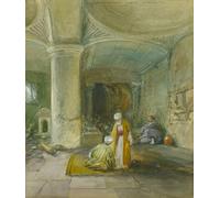 IPLUPJDY Vintage Poster Wall Prints Painting on Canvas the Gate of Huldah the Prophetess Jerusalem by William Crimea Simpson Picture Art Prints for Wall Decor 60x90cm