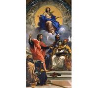 IPLUPJDY Vintage Poster Wall Prints Painting on Canvas the Immaculate Conception with St and St Augustine by Carlo Maratta or Maratti Picture Art Prints for Wall Decor 60x90cm