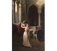 IPLUPJDY Vintage Poster Wall Prints Painting on Canvas the Last Goodbye and Juliet by Francesco Hayez Picture Art Prints for Wall Decor 60x90cm