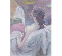 IPLUPJDY Vintage Poster Wall Prints Painting on Canvas the Model Rest by Henri De Toulouse Lautrec Picture Art Prints for Wall Decor 60x90cm