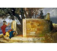 IPLUPJDY Vintage Poster Wall Prints Painting on Canvas the Sanctuary of Hercules by Arnold Böcklin Picture Art Prints for Wall Decor 60x90cm