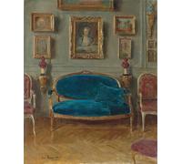 IPLUPJDY Vintage Poster Wall Prints Painting on Canvas the Sofa by Jean Beraud Picture Art Prints for Wall Decor 60x90cm