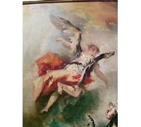 IPLUPJDY Vintage Poster Wall Prints Painting on Canvas the Story of Tobias Detail of the Archangel Raphael's Departure by Francesco Guardi Picture Art Prints for Wall Decor 60x90cm