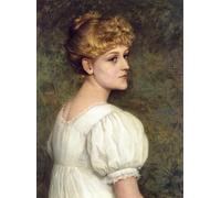 IPLUPJDY Vintage Poster Wall Prints Painting on Canvas This Maiden Sweetly Fair and Pale by Rosa Koberwein Picture Art Prints for Wall Decor 60x90cm