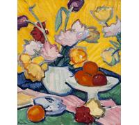 IPLUPJDY Vintage Poster Wall Prints Painting on Canvas Tulips in a Pottery Vase by Samuel John Peploe Picture Art Prints for Wall Decor 60x90cm