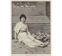 IPLUPJDY Vintage Wall Art Canvas Image Artwork Print Poster a Rose Maiden by Paul Thumann Wall Art Paintiing for Home Decor 60x90cm