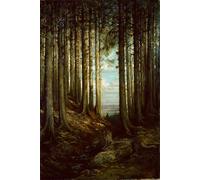 IPLUPJDY Vintage Wall Art Canvas Image Artwork Print Poster Alpine Scene by Gustave Dore Wall Art Paintiing for Home Decor 60x90cm