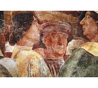 IPLUPJDY Vintage Wall Art Canvas Image Artwork Print Poster Arrival of Cardinal Francesco Gonzaga Side by Andrea Mantegna Wall Art Paintiing for Home Decor 60x90cm