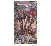 IPLUPJDY Vintage Wall Art Canvas Image Artwork Print Poster Attila on the March to Paris by Jules Elie Delaunay Wall Art Paintiing for Home Decor 60x90cm