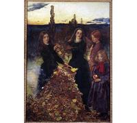 IPLUPJDY Vintage Wall Art Canvas Image Artwork Print Poster Autumn Leaves Painting by John Everett Millais Wall Art Paintiing for Home Decor 60x90cm