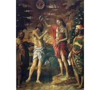 IPLUPJDY Vintage Wall Art Canvas Image Artwork Print Poster Baptism of Christ by Andrea Mantegna Wall Art Paintiing for Home Decor 60x90cm