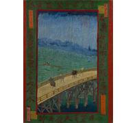 IPLUPJDY Vintage Wall Art Canvas Image Artwork Print Poster Bridge in the Rain Paris by Vincent Van Gogh Wall Art Paintiing for Home Decor 60x90cm