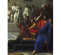 IPLUPJDY Vintage Wall Art Canvas Image Artwork Print Poster Death of Caesar March Bc by Vincenzo Camuccini Wall Art Paintiing for Home Decor 60x90cm