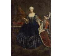 IPLUPJDY Vintage Wall Art Canvas Image Artwork Print Poster Elisabeth Christine of Brunswick As Queen by Antoine Pesne Wall Art Paintiing for Home Decor 60x90cm