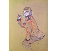 IPLUPJDY Vintage Wall Art Canvas Image Artwork Print Poster English Soldier Smoking a Pipe by Henri De Toulouse Lautrec Wall Art Paintiing for Home Decor 60x90cm