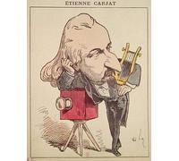 IPLUPJDY Vintage Wall Art Canvas Image Artwork Print Poster Etienne Carjat by Andre Gill Wall Art Paintiing for Home Decor 60x90cm