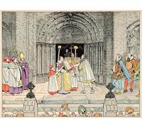 IPLUPJDY Vintage Wall Art Canvas Image Artwork Print Poster Illustration Taken From the Book le Bon Roy Henri Wall Art Paintiing for Home Decor 60x90cm