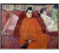 IPLUPJDY Vintage Wall Art Canvas Image Artwork Print Poster in the Living Room the Couch Prostituees in a Brothel Waiting for Guests by Henri De Toulouse Lautrec for Home Decor 60x90cm