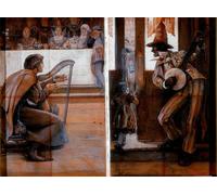 IPLUPJDY Vintage Wall Art Canvas Image Artwork Print Poster Minstrelsy As It Wasand What It Has Come to by John William Brown Wall Art Paintiing for Home Decor 60x90cm