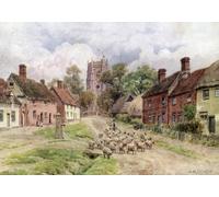 IPLUPJDY Vintage Wall Art Canvas Image Artwork Print Poster Monks Eleigh Suffolk by Alfred Robert Quinton Wall Art Paintiing for Home Decor 60x90cm