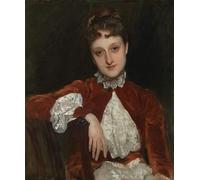 IPLUPJDY Vintage Wall Art Canvas Image Artwork Print Poster Mrs Charles Deering Marion Denison Whipple by John Singer Sargent Wall Art Paintiing for Home Decor 60x90cm