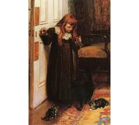 IPLUPJDY Vintage Wall Art Canvas Image Artwork Print Poster Playing with the Kittens by Edith Grey Wall Art Paintiing for Home Decor 60x90cm