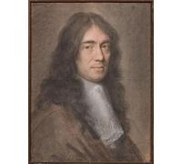 IPLUPJDY Vintage Wall Art Canvas Image Artwork Print Poster Portrait of Charles Perrault by Charles Le Brun Wall Art Paintiing for Home Decor 60x90cm