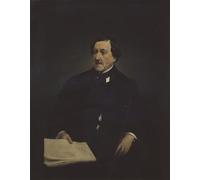 IPLUPJDY Vintage Wall Art Canvas Image Artwork Print Poster Portrait of the Composer Gioachino Antonio Rossini by Francesco Hayez Wall Art Paintiing for Home Decor 60x90cm