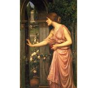IPLUPJDY Vintage Wall Art Canvas Image Artwork Print Poster Psyche Entering Cupid's Garden by John William Waterhouse Wall Art Paintiing for Home Decor 60x90cm