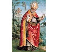IPLUPJDY Vintage Wall Art Canvas Image Artwork Print Poster Representation of Saint Augustine of Hippo by Bernardino Di Betto Pinturicchio Wall Art Paintiing for Home Decor 60x90cm