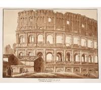 IPLUPJDY Vintage Wall Art Canvas Image Artwork Print Poster Restoration of the Colosseum From the Side of Lateran by Agostino Tofanelli Wall Art Paintiing for Home Decor 60x90cm
