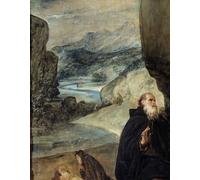 IPLUPJDY Vintage Wall Art Canvas Image Artwork Print Poster Saint and Saint Paul Hermit by Diego Rodriguez De Y Velazquez Wall Art Paintiing for Home Decor 60x90cm