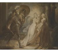 IPLUPJDY Vintage Wall Art Canvas Image Artwork Print Poster Study for the Red Cross Knight by Singleton Copley Wall Art Paintiing for Home Decor 60x90cm