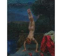 IPLUPJDY Vintage Wall Art Canvas Image Artwork Print Poster Susanna At Her Bath by Kristian Zahrtmann Wall Art Paintiing for Home Decor 60x90cm